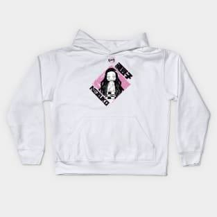 DEMON SLAYER: NEZUKO PINK (GRUNGE STYLE) Kids Hoodie